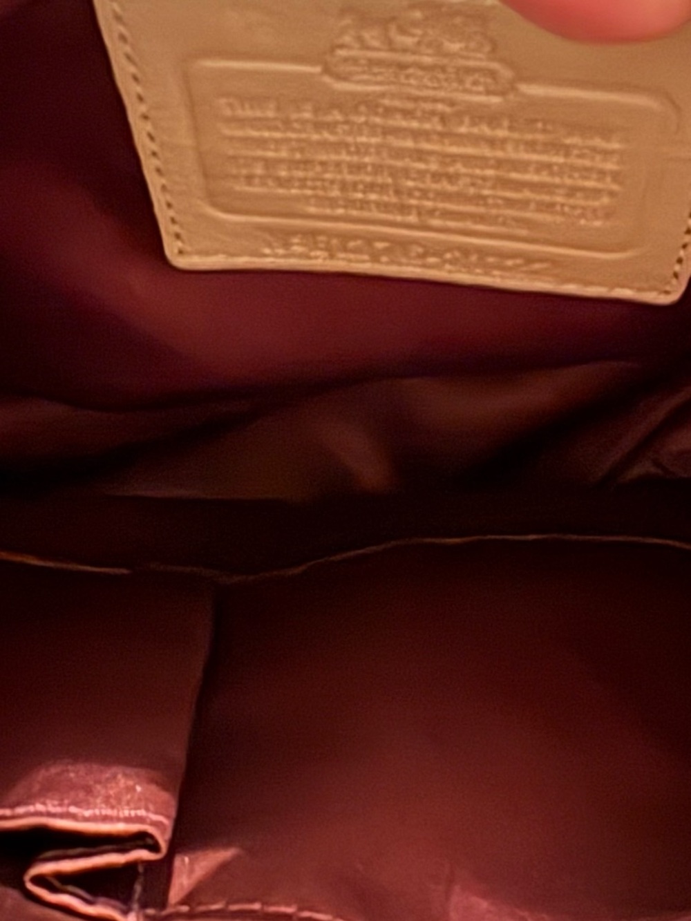 Coach Red Leather & Signature Canvas Madison Annabelle Shoulder Bag Satchel - Picture 10 of 10